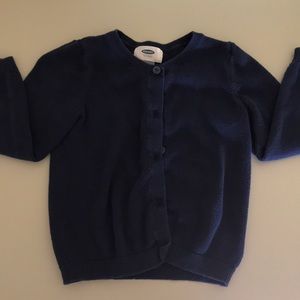 🍂 Old Navy toddler girls navy cardigan size 3T